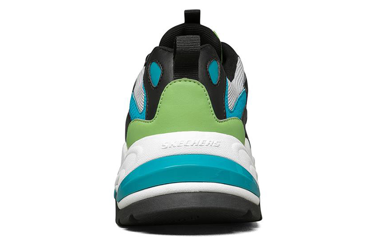 Shop Skechers Stamina v2 舒適厚底 百搭運動老爹鞋 黑綠藍