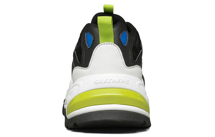 Shop Skechers Stamina v2 透氣耐磨 低幫老爹鞋 黑黃藍
