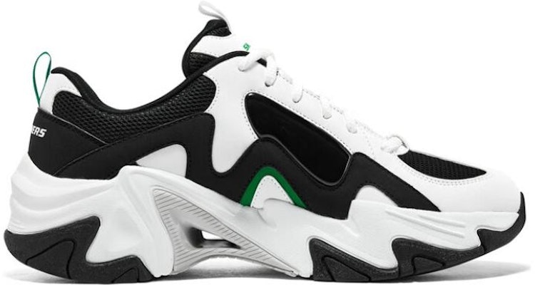 Skechers Stamina V3 机甲鞋三代 减震防滑耐磨 低筒 老爸鞋 白黑绿 Order Skechers Stamina V3 机甲鞋三代 减震防滑耐磨 低筒 老爸鞋 白黑绿