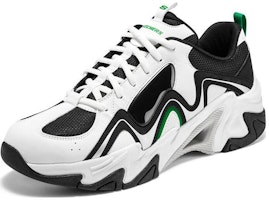 Lookbook Skechers Stamina V3 机甲鞋三代 减震防滑耐磨 低筒 老爸鞋 白黑绿