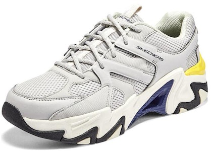 Skechers Stamina V3 機甲鞋三代 防滑耐磨 低筒 老爺鞋 白灰 Lookbook Skechers Stamina V3 機甲鞋三代 防滑耐磨 低筒 老爺鞋 白灰