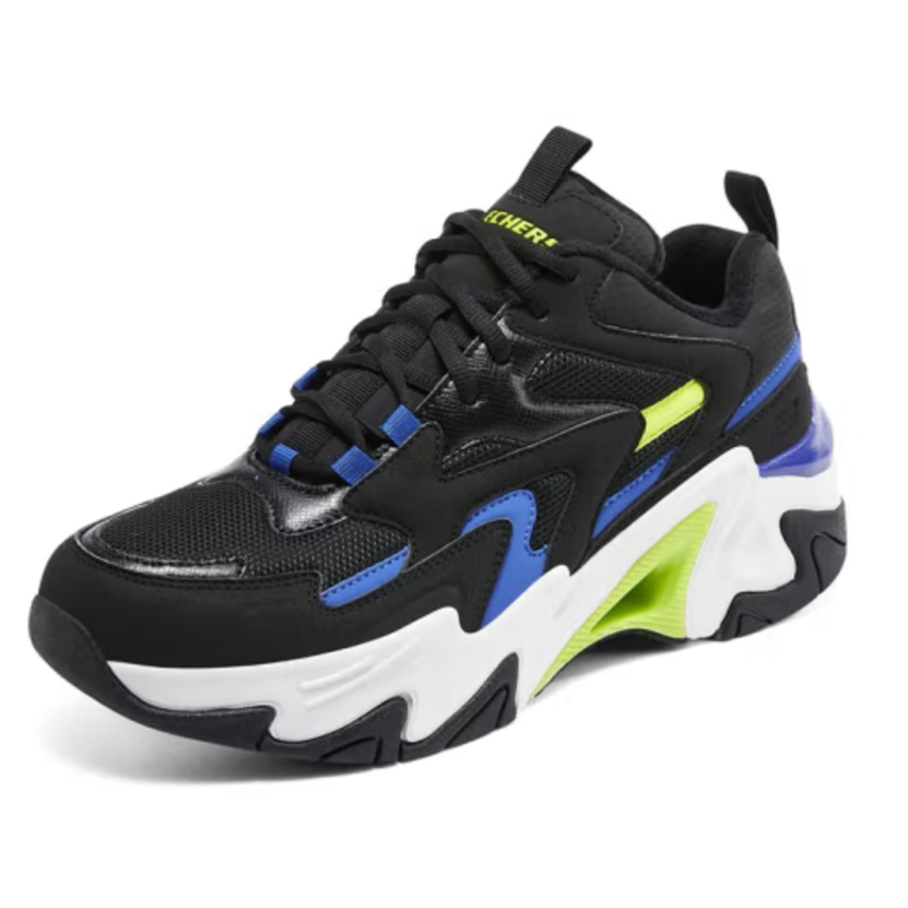 Lookbook Skechers Stamina V6 'Generación Mecha 3 Negro Azul Verde' 894161-BKMT