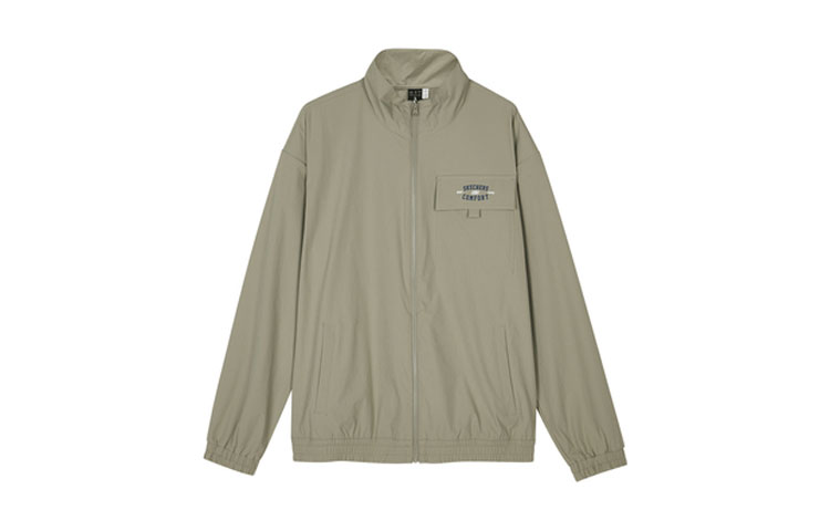 Skechers Stand-Collar Breathable Long-Sleeve Jacket - Rock Beige L224M083-00V8