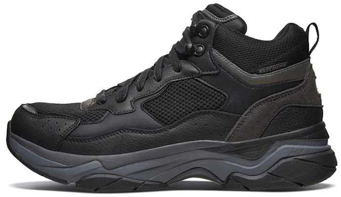 Skechers Staxed Noir ''Antidérapant Résistant Extérieur Mi-Haut'' 66205-BLK Buy Skechers Staxed Noir ''Antidérapant Résistant Extérieur Mi-Haut'' 66205-BLK