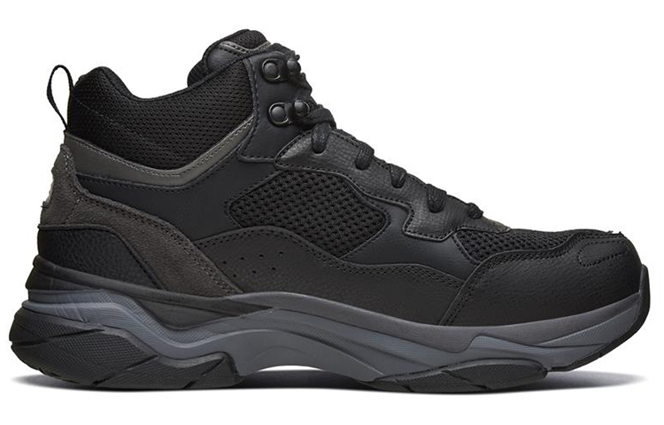 Order Skechers Staxed Noir ''Antidérapant Résistant Extérieur Mi-Haut'' 66205-BLK