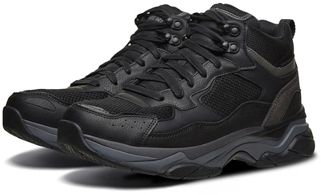Skechers Staxed Noir ''Antidérapant Résistant Extérieur Mi-Haut'' 66205-BLK Lookbook Skechers Staxed Noir ''Antidérapant Résistant Extérieur Mi-Haut'' 66205-BLK