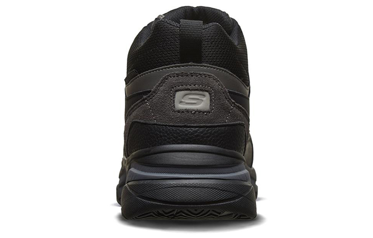 Shop Skechers Staxed Noir ''Antidérapant Résistant Extérieur Mi-Haut'' 66205-BLK