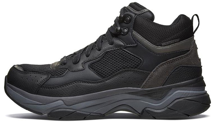 skechers-staxed-anti-slip-wear-resistant-mid-top-outdoor-black-66205-blk