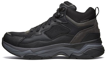 Skechers Staxed 'Anti-Slip Wear-Resistant Mid-Top Outdoor' Black 66205-BLK Skechers Staxed 'Anti-Slip Wear-Resistant Mid-Top Outdoor' Black 66205-BLK