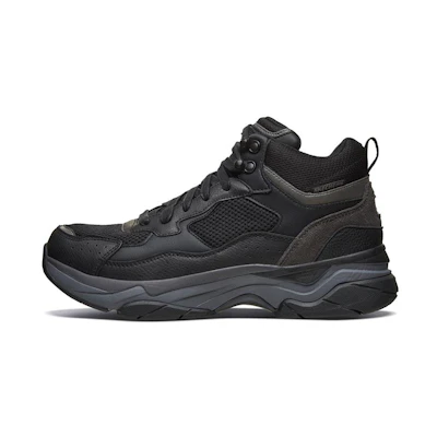 Skechers Staxed 'Anti-Slip Wear-Resistant Mid-Top Outdoor' Black