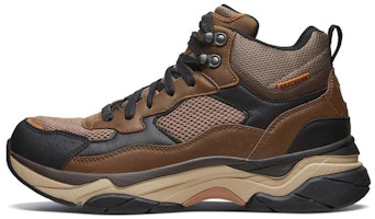 Skechers Staxed 'Breathable Shock-Absorbing Mid-Top Outdoor Brown' 66205-BRN Skechers Staxed 'Breathable Shock-Absorbing Mid-Top Outdoor Brown' 66205-BRN