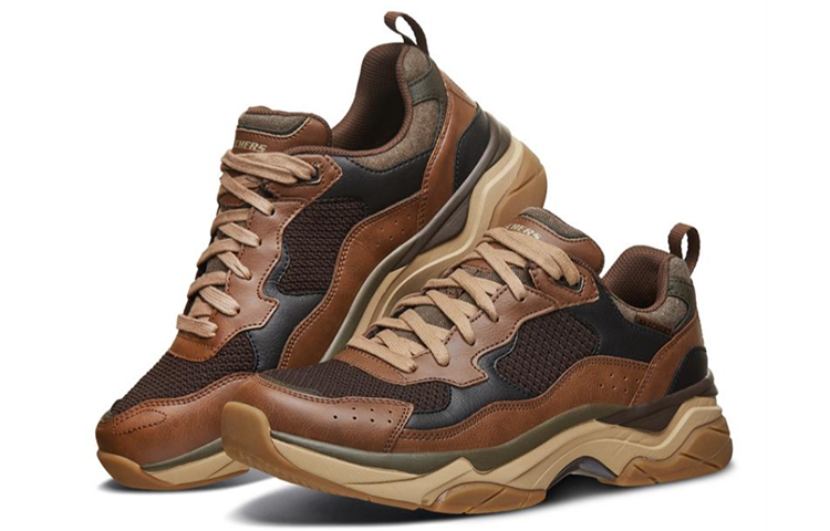 Lookbook Skechers Staxed Scarpe da Corsa Marroni 66089-BRN