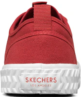 Shop Skechers Street Trax 耐磨輕便 低筒 帆布鞋 男款 紅色