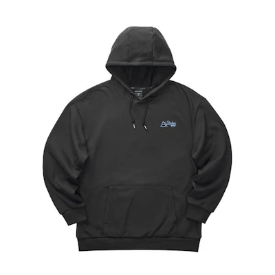 Skechers Strolling Series Fleece Hoodie with Chest Embroidery - Carbon Black L421M043