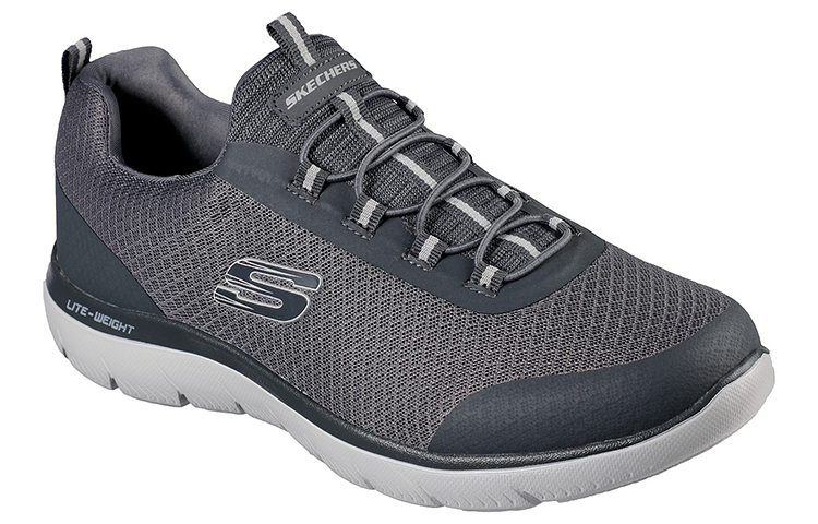 Lookbook Skechers Summits 'Repinski 灰色减震跑鞋' 232060-CHAR