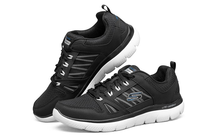 Lookbook Skechers Summits Low-Top Black/White 232069-BKW