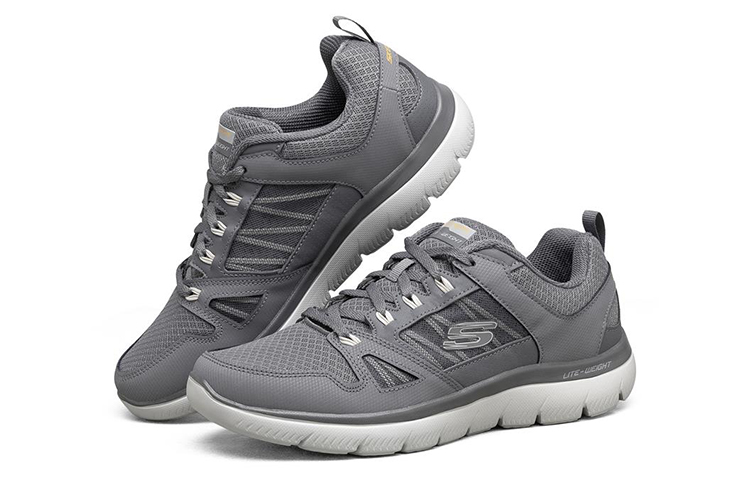 Lookbook Skechers Summits Low-Top Grey 232069-CHAR