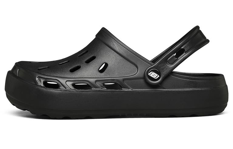 Skechers Swifters Minimalistic Cozy Sports Slippers Pure Black 243041-BBK