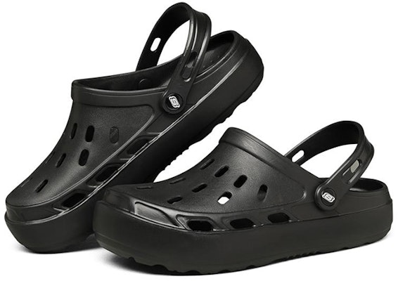 Skechers Swifters 簡約舒適運動拖鞋 純黑色 Lookbook Skechers Swifters 簡約舒適運動拖鞋 純黑色