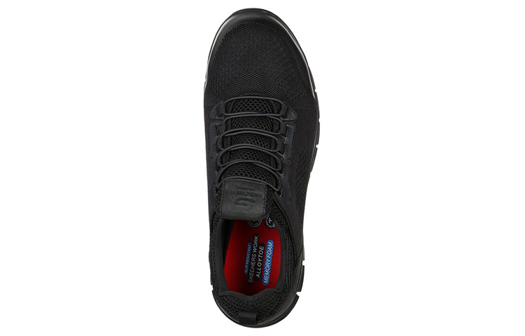 Lookbook Skechers Synergy-Omat 合金鞋头運動休閒鞋 黑色