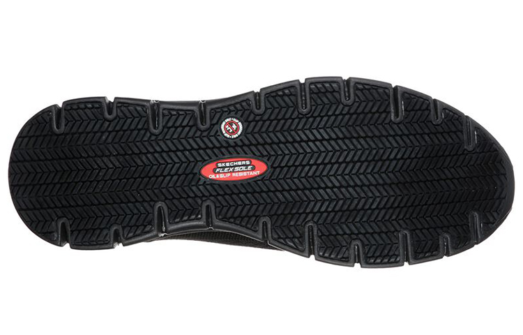 Shop Skechers Synergy-Omat 合金鞋头運動休閒鞋 黑色