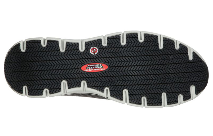 Shop Skechers Synergy-Omat 合金钢头运动休闲鞋 灰