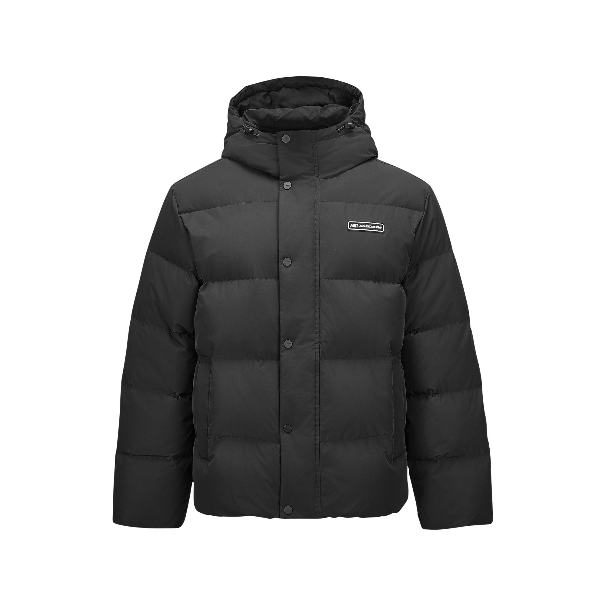 Skechers Teflon Windproof Waterproof Oilproof Hooded Down Jacket Unisex Black L324U154-0018