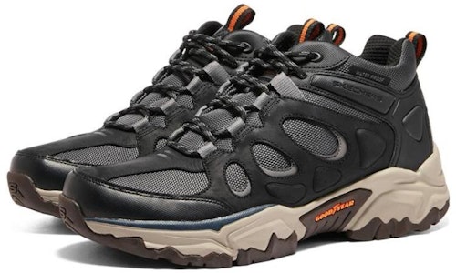 Skechers Terraform 減震防滑耐磨 高幫 戶外功能鞋 黑色 Lookbook Skechers Terraform 減震防滑耐磨 高幫 戶外功能鞋 黑色
