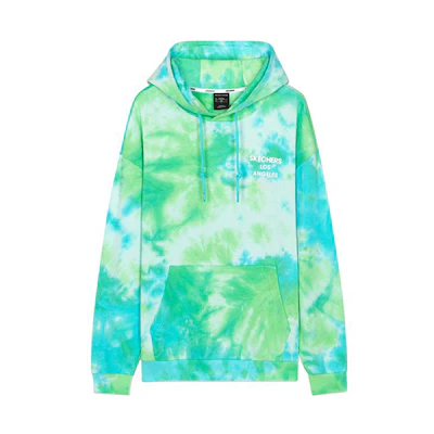Skechers Tie-Dye Print Hoodie Unisex Pullover L320U227