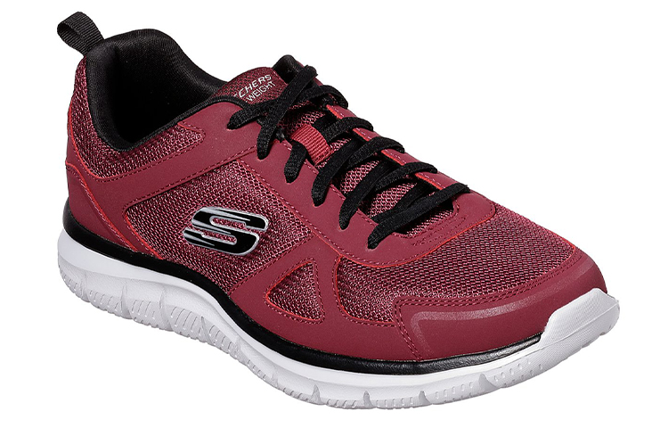 Lookbook Skechers Track ''Zwart Rood Wit'' 52631-BUBK
