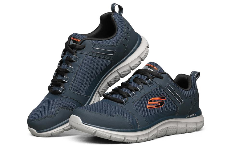 Lookbook Skechers Track 'Blue Orange' 232001-NVOR