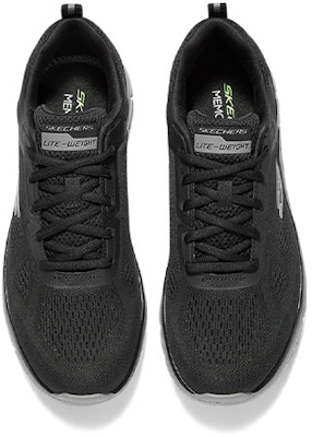 斯凯奇黑灰色Track Broader训练鞋 232698-BKCC Lookbook 斯凯奇黑灰色Track Broader训练鞋 232698-BKCC