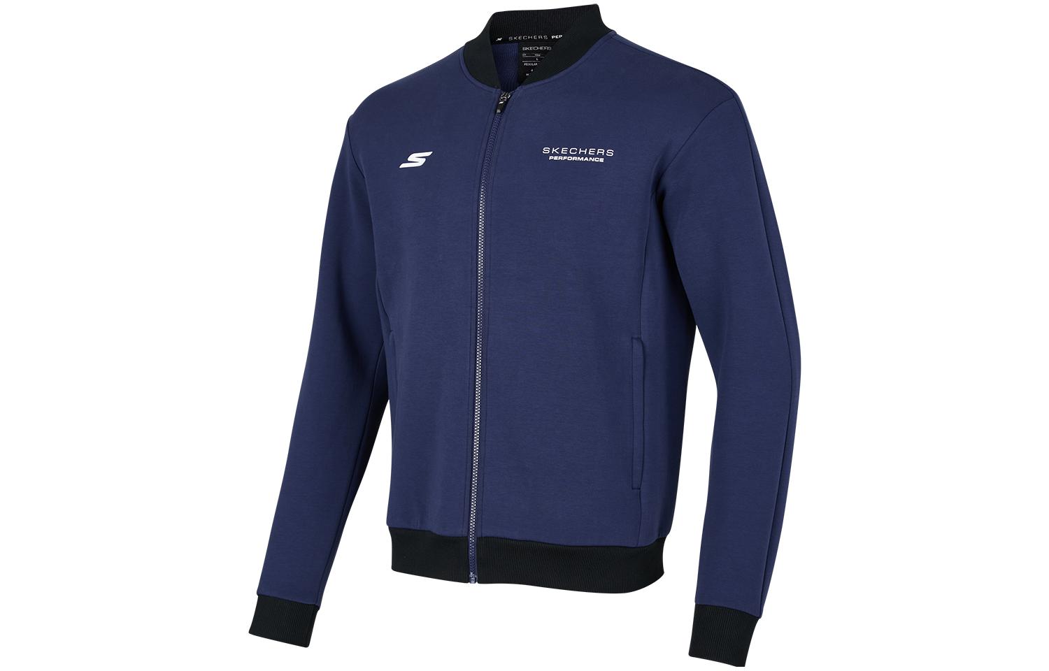 Skechers Training/Running Navy Letter Print Zip Jacket P423M096-02MZ