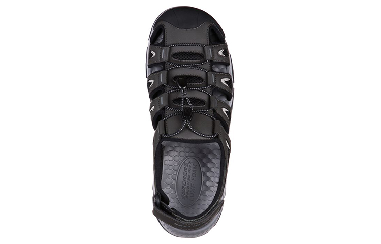 Shop Skechers Tresmen-Outseen ''Sandale de Sport Noire''. 204111-GRY