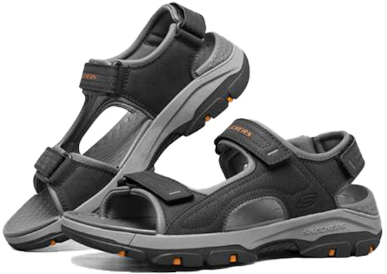 Skechers Tresmen 休閒涼鞋 黑色 Lookbook Skechers Tresmen 休閒涼鞋 黑色