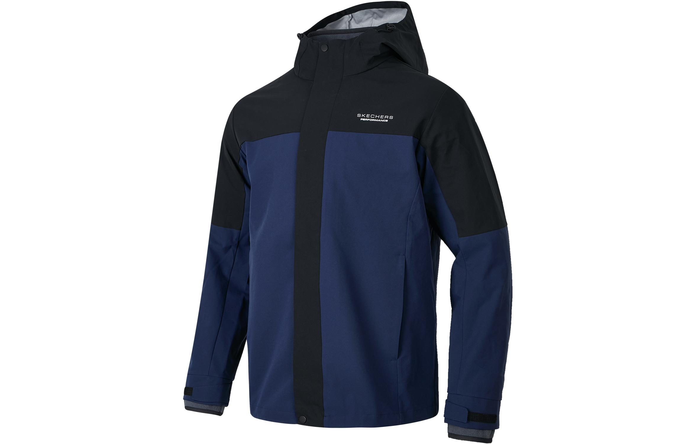 Skechers Two-Way Zip-Up Hoodie Jacket Navy Academy Blue P423M167-02MZ