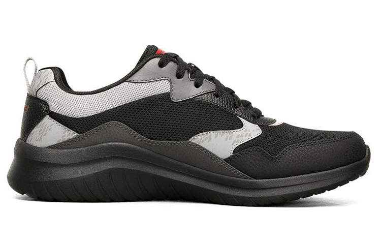 Skechers Ultra Flex 2.0 Low Running Shoes Black/Grey 圖 2