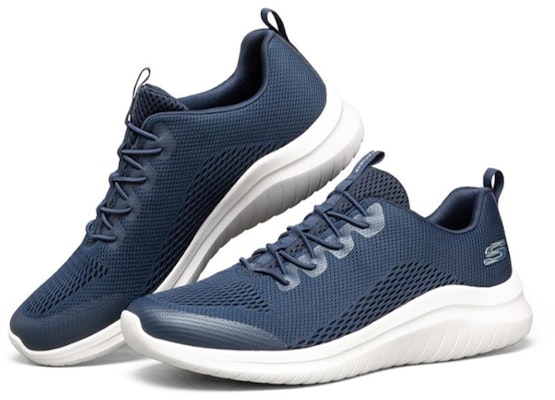Skechers Ultra Flex 2.0 跑步鞋 藍白 Lookbook Skechers Ultra Flex 2.0 跑步鞋 藍白