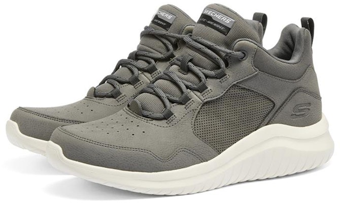 Skechers Ultra Flex 2.0 耐磨防滑 高筒運動鞋 碳灰色 Lookbook Skechers Ultra Flex 2.0 耐磨防滑 高筒運動鞋 碳灰色