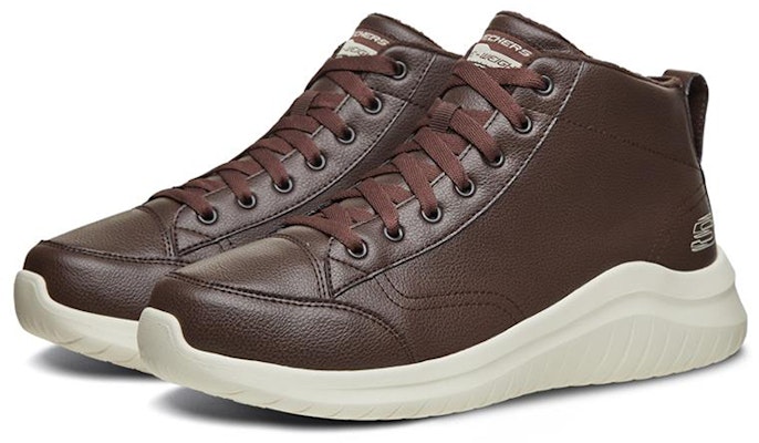 Skechers Ultra Flex 2.0 高筒運動休閒鞋 巧克力色 Lookbook Skechers Ultra Flex 2.0 高筒運動休閒鞋 巧克力色