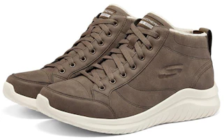Lookbook Skechers Ultra Flex 2.0 中筒休閒運動鞋 深灰褐色