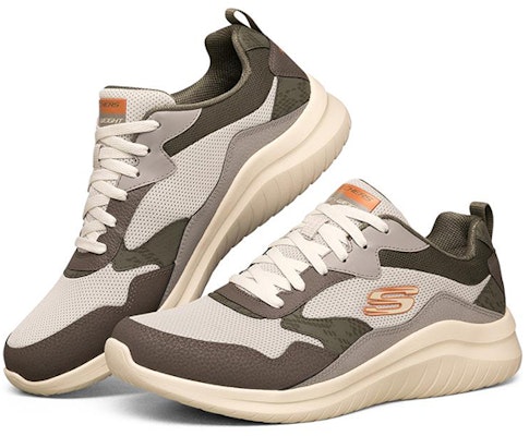 Skechers Ultra Flex 2.0 時尚運動鞋 灰橘色 Lookbook Skechers Ultra Flex 2.0 時尚運動鞋 灰橘色