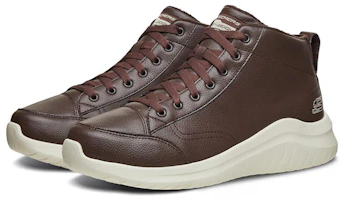 Shop Skechers Ultra Flex 2.0 高筒運動休閒鞋 巧克力色
