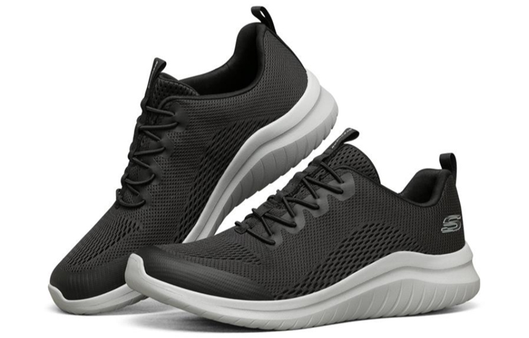 Lookbook Skechers Ultra Flex 2.0 Kasut Larian 'Hitam dan Putih' 52767-BKGY