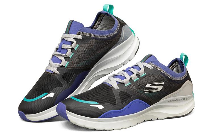 Lookbook Skechers Ultra Groove ''Schwarz Blau'' 232251-BKBL