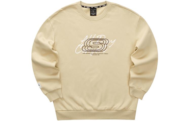 Skechers Unisex Alphabet Crewneck Fleece Pullover - Irish Cream Color L323U124-028R
