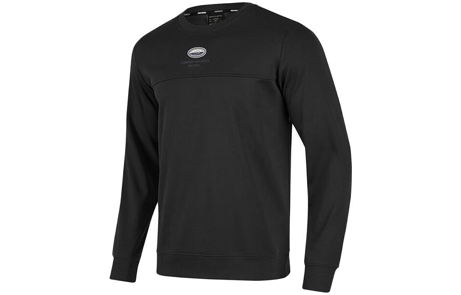 Skechers Unisex Black Crewneck Long-Sleeve Casual Sweatshirt P123U010-0018