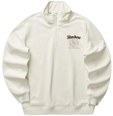 Skechers Unisex Creamy Beige Polo Long Sleeve Sweatshirt Casual Style P423U015-00NA Buy Skechers Unisex Creamy Beige Polo Long Sleeve Sweatshirt Casual Style P423U015-00NA