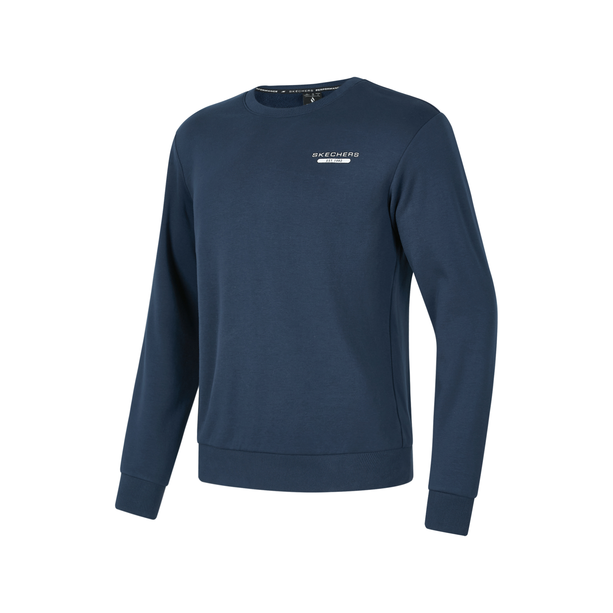 Skechers Unisex Crewneck Casual Solid Color Long Sleeve Sweatshirt Blue P424U037-002Z
