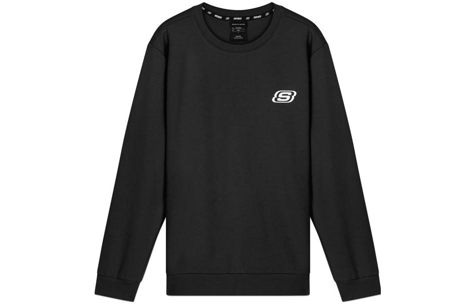 Skechers Unisex Crewneck Pullover Casual Sweatshirt Carbon Black L320U106-0018